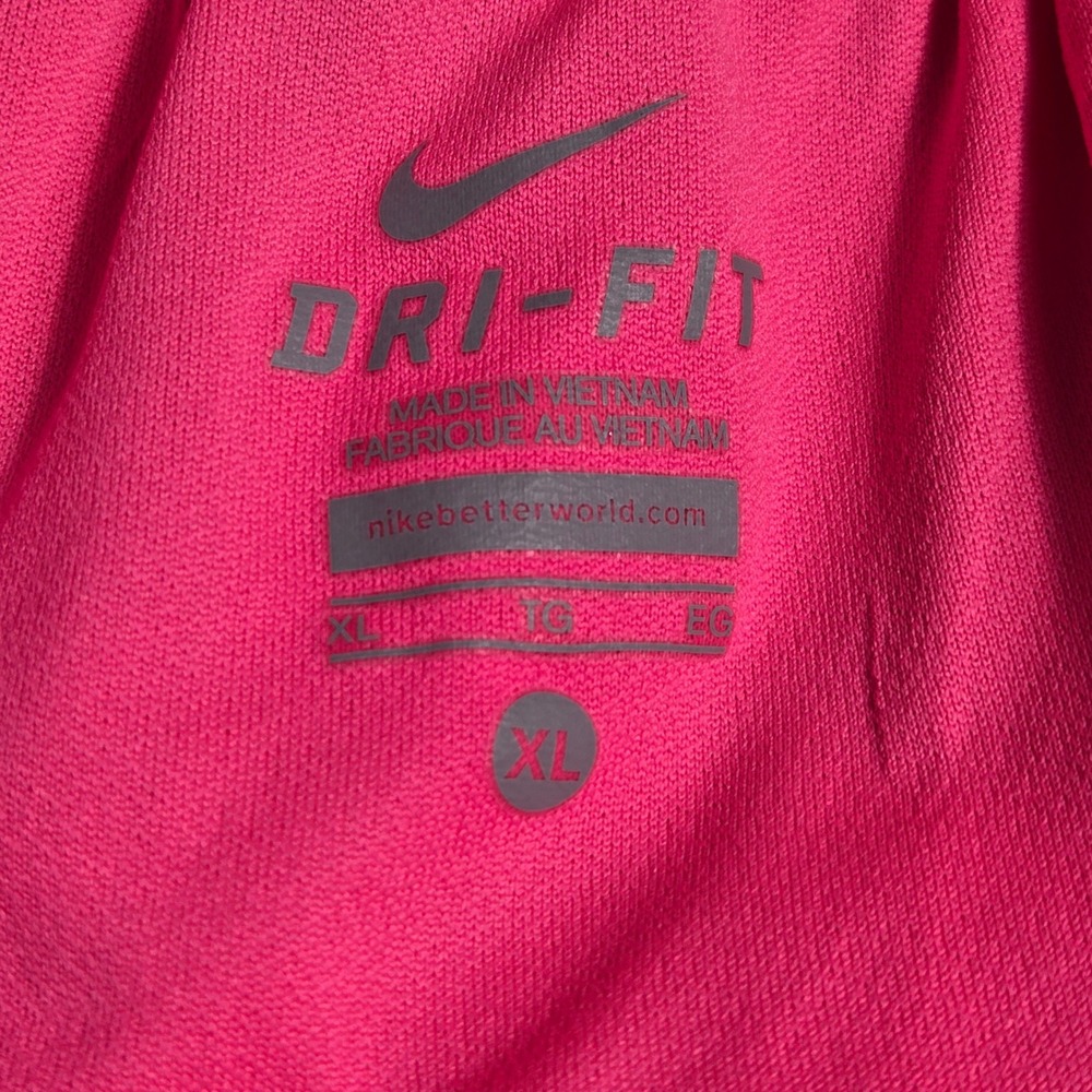 Nike Dri Fit Running Shorts Women's XL Pink Leopard Trim Athletic Gym Workout - Picture 3 of 7
